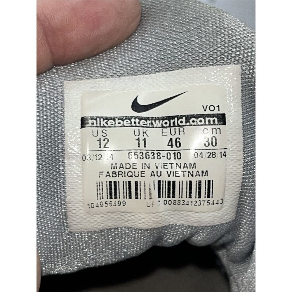 NIKE Air Max Premiere Basketball Shoe Mens Size 12 Dark Light Gray 653638-010 - Picture 8 of 9